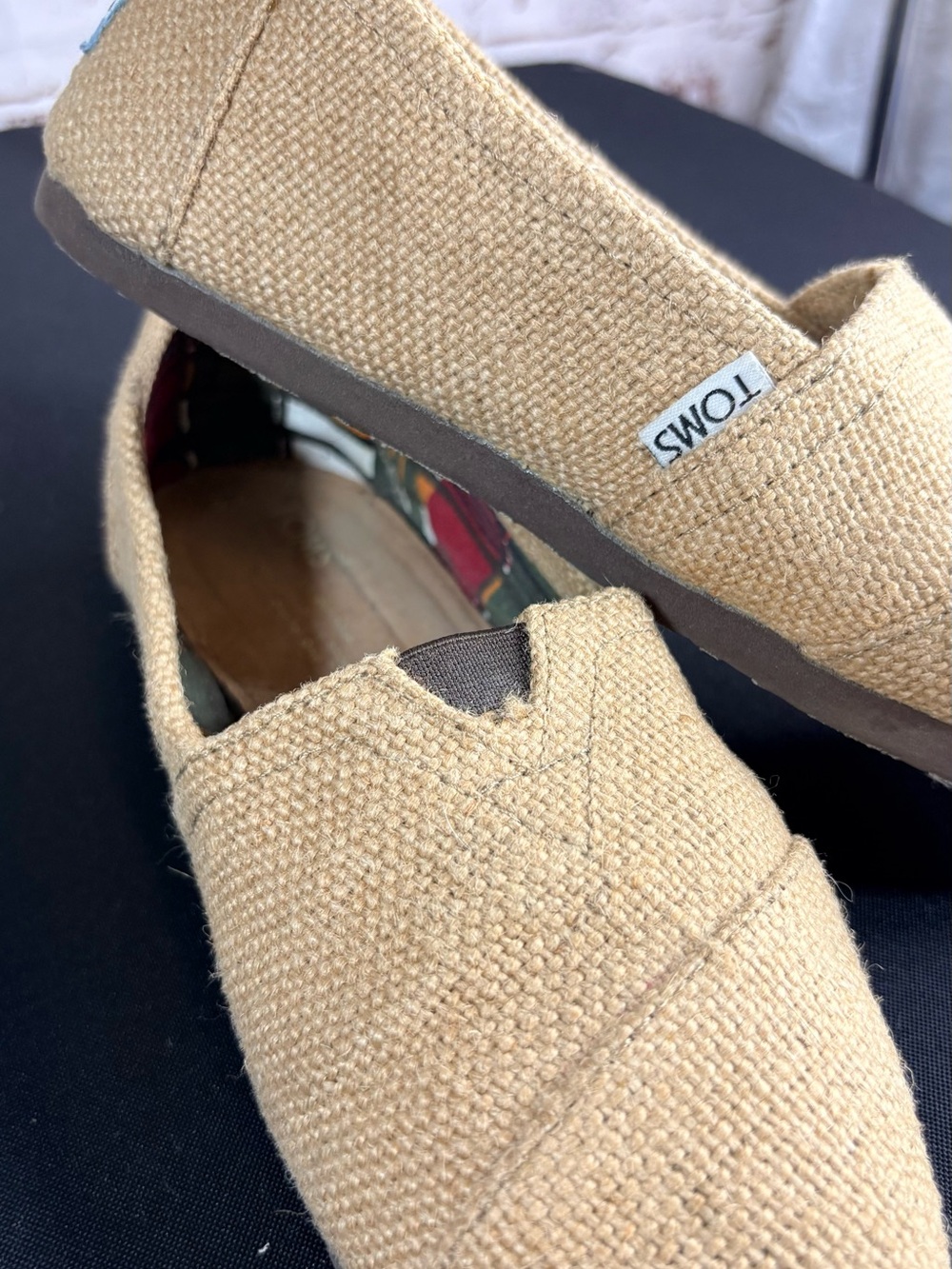 Toms women Slip-On Canvas Loafers in Tan - Picture 8 of 12